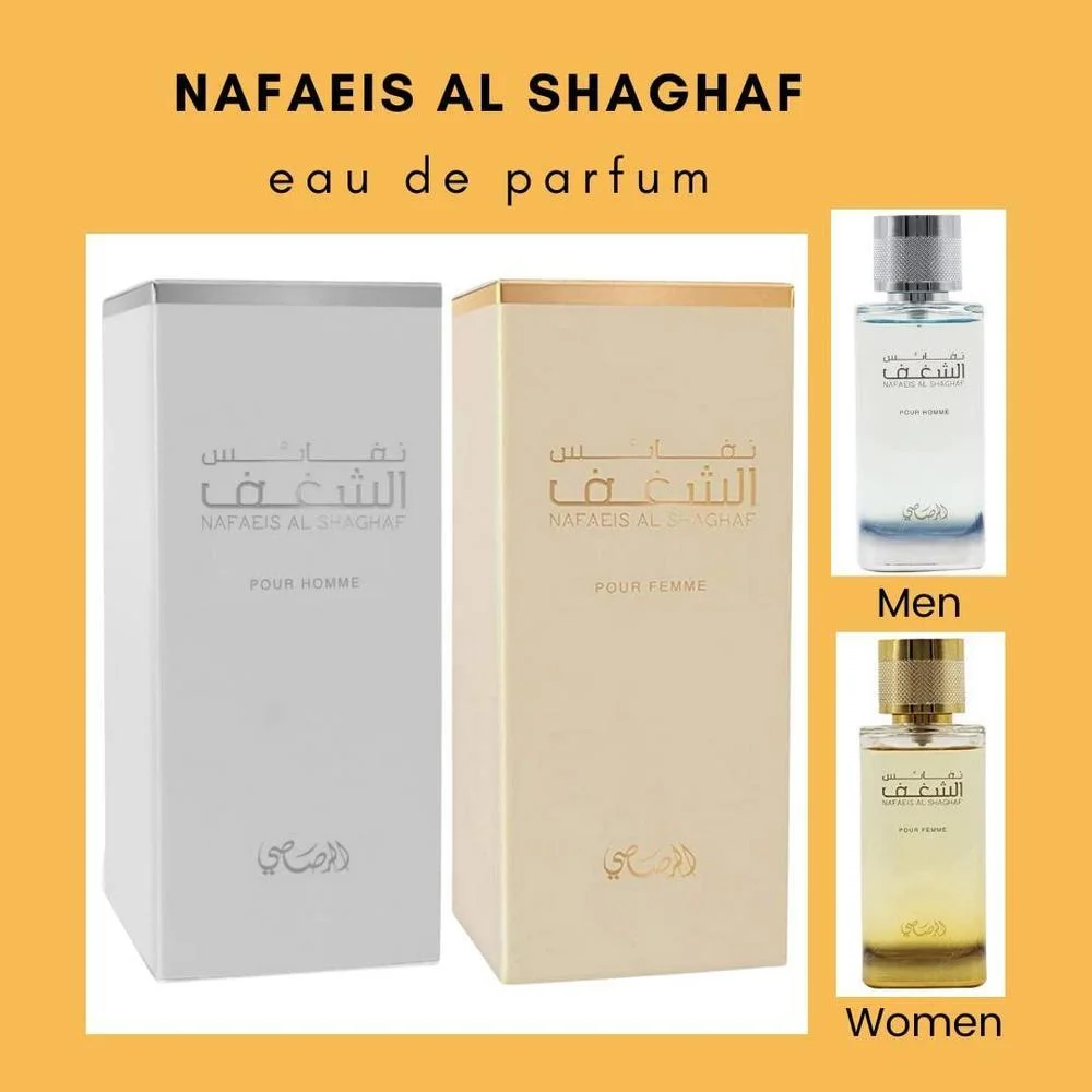 RASASI Shaghaf Hombres y Shaghaf Mujeres EDP, Fragancia Duradera