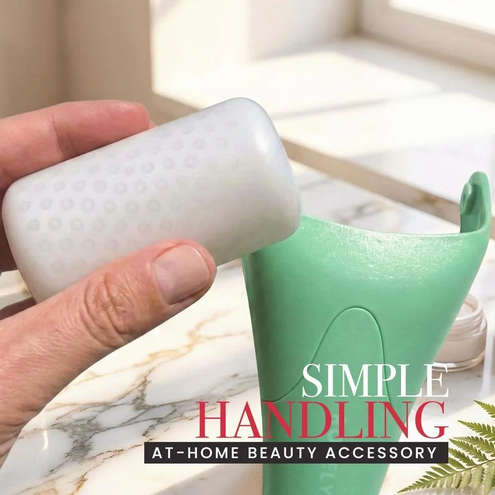 ROSELYNBOUTIQUE Rodillo de Hielo para Rostro contra Arrugas, Líneas Finas, Hinchazón, Masajeador Facial, Herramienta de Cuidado de la Piel, Regalo de Autocuidado para Hombres y Mujeres (Verde)