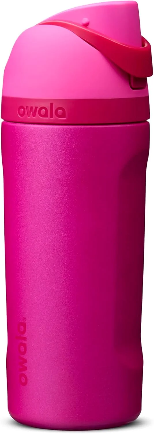 Botella de agua Owala FreeSip Kids acero inoxidable 16 oz Read My Lips