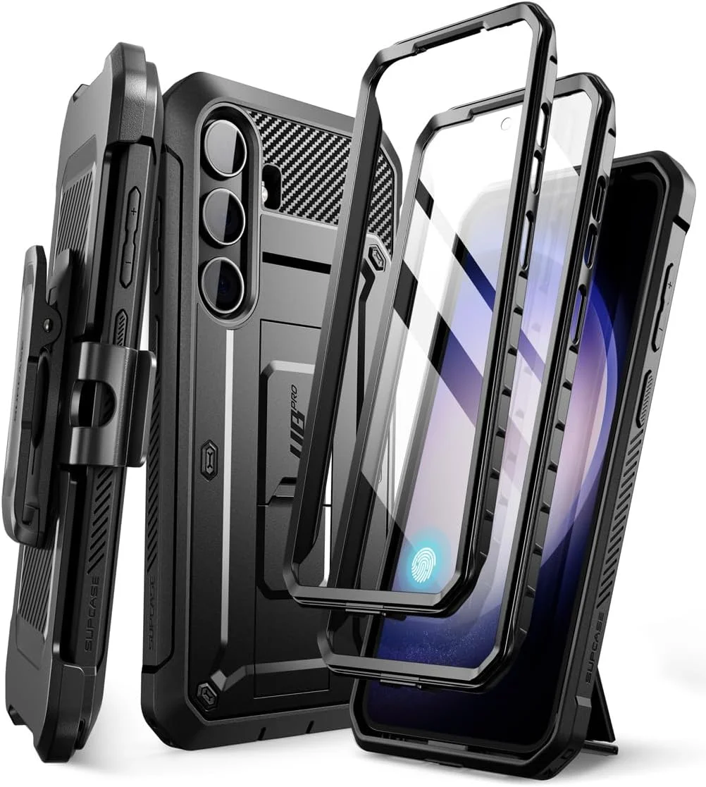 Funda para Samsung Galaxy S24 Plus SUPCASE UB Pro con protector de pantalla integrado negro