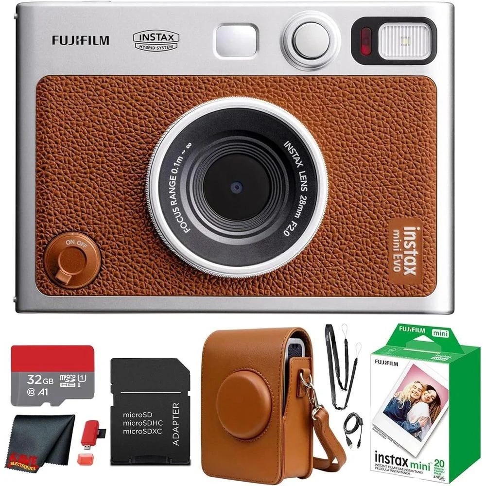 Cámara instantánea híbrida Fujifilm Instax mini Evo Cinema con accesorios