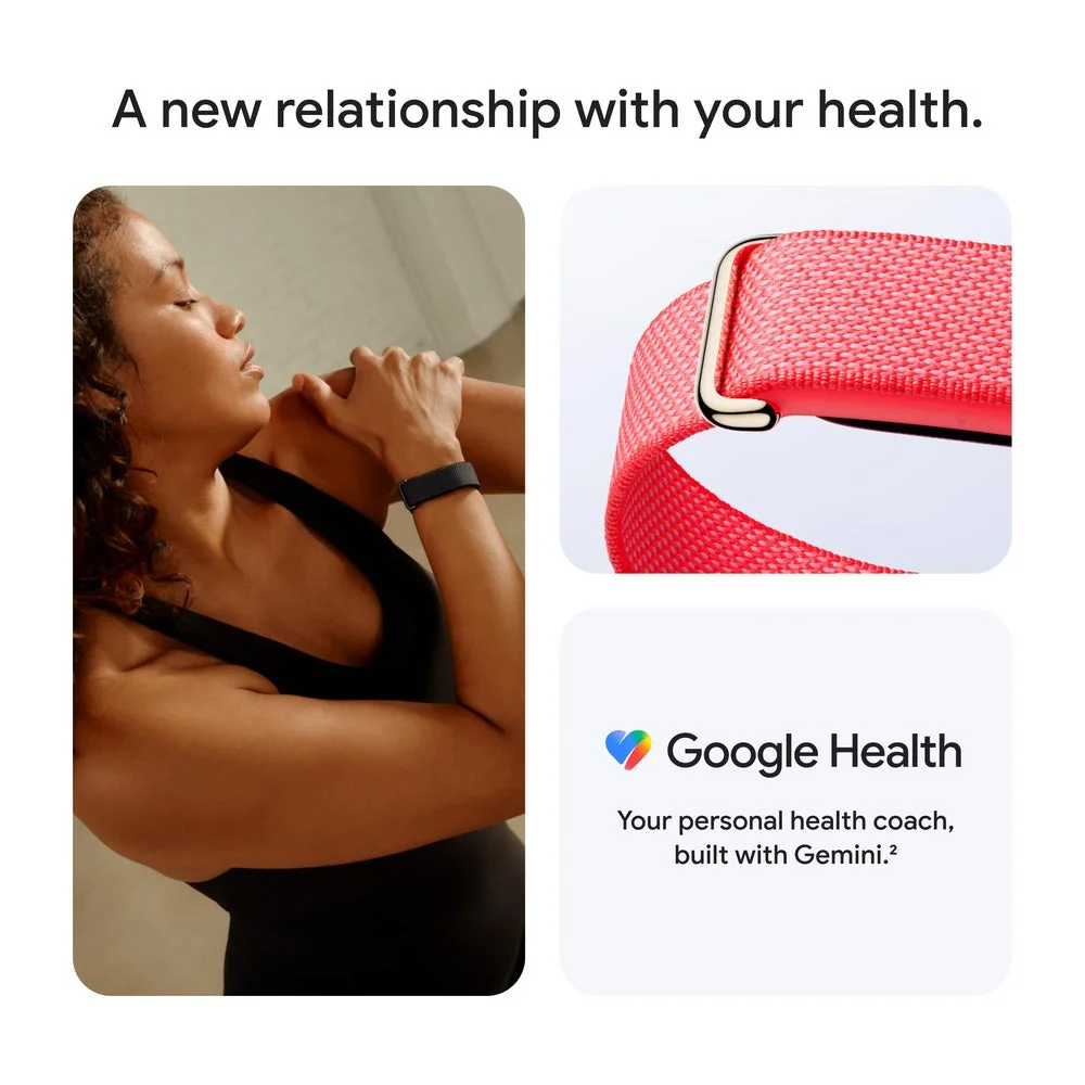 Google Fitbit Air - Monitor de actividad sin pantalla con seguimiento de actividad, frecuencia cardíaca y sueño, entrenador personalizado