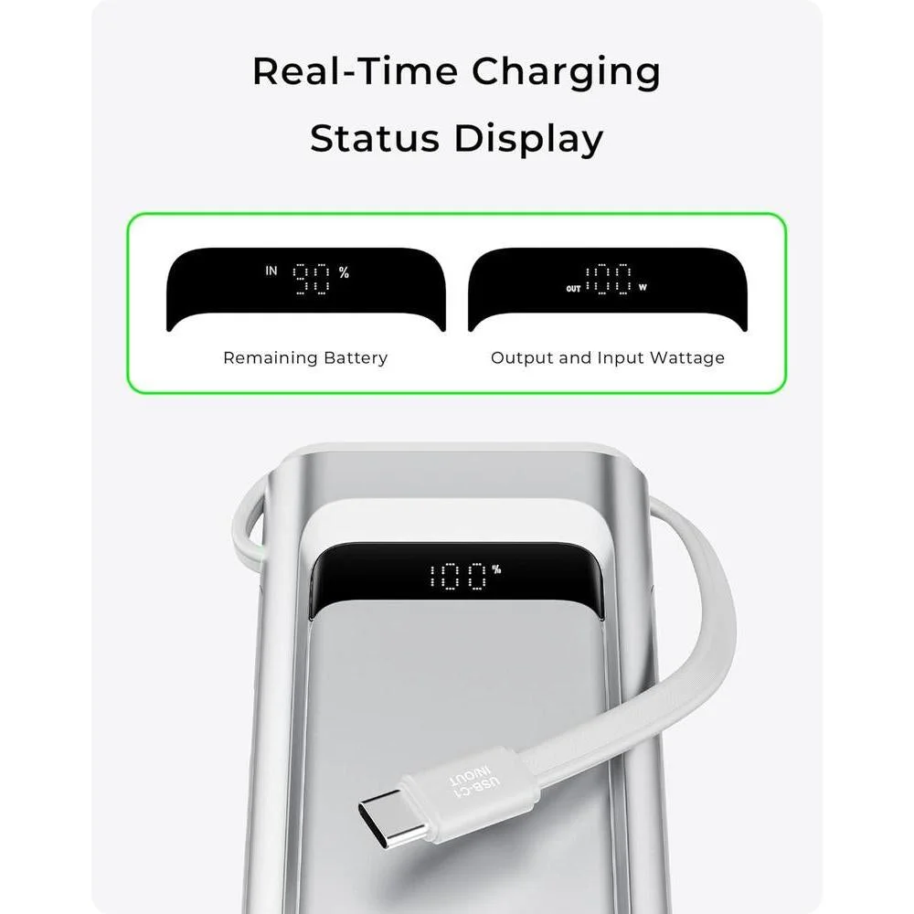 Cargador Portátil Talix 10000 Mah Carga Rápida Usb-C