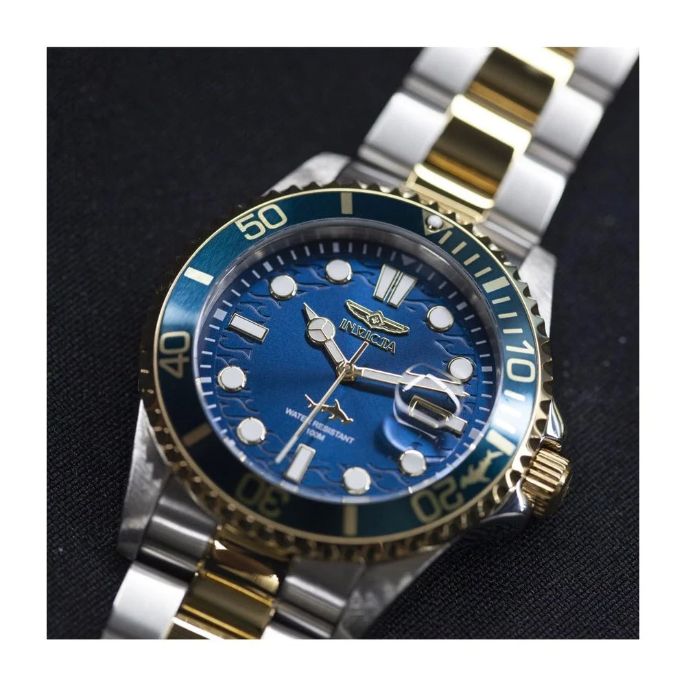 Invicta Pro Diver Reloj de cuarzo para hombre con correa de acero inoxidable en dos tonos, modelo 30021