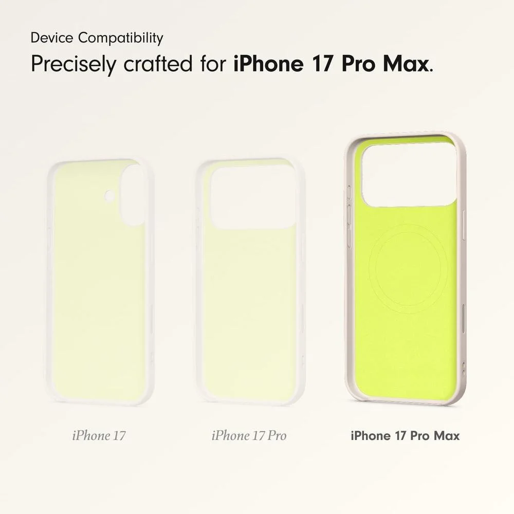 Funda Beats para iPhone 17 Pro Max con soporte, MagSafe, control de cámara, acabado mate y forro de microfibra, color piedra caliza