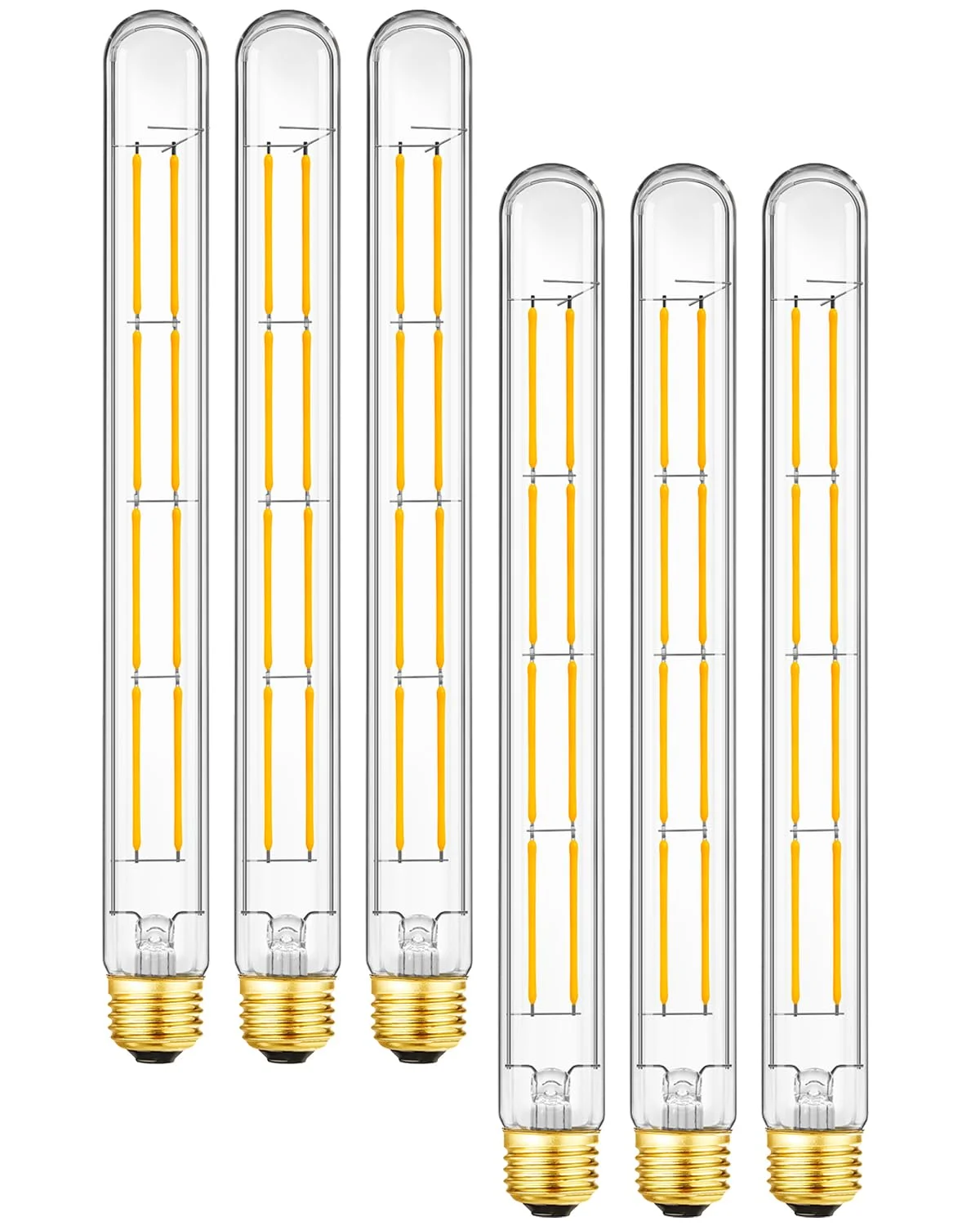 Ampolleta LED tubular T10 Lvye 10W E26 luz cálida 3000K regulable