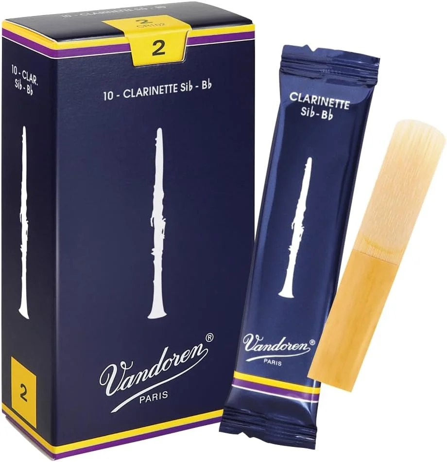 Caña Vandoren CR102 para clarinete Sib tradicional fuerza 2, caja de 10