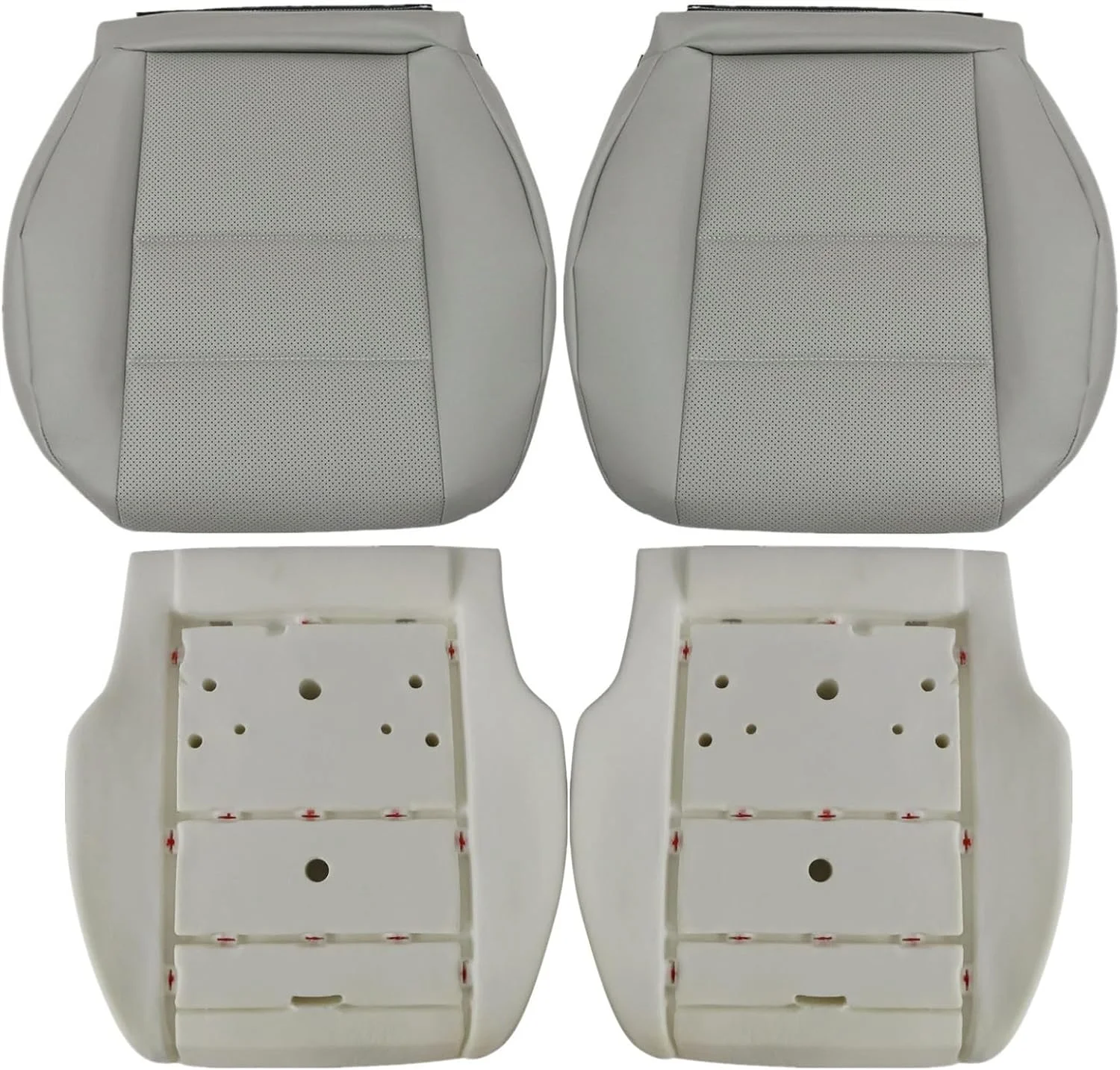 Funda de asiento inferior con cojín de espuma para Mercedes Benz GLK y Clase C gris