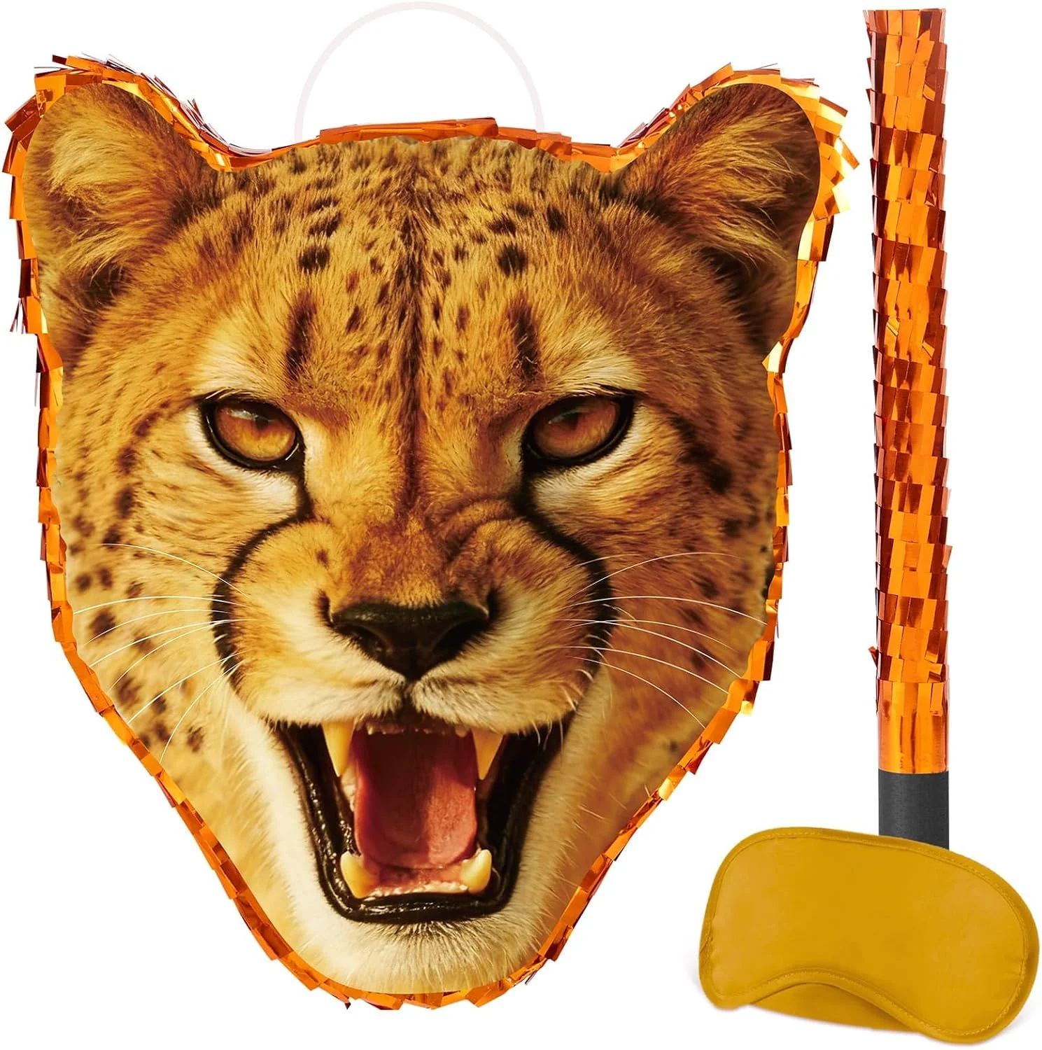 Piñata Guepardo WERNNSAI Decoración Fiesta Jungle Leopard 12.4 x 14.1 x 2.8 pulgadas