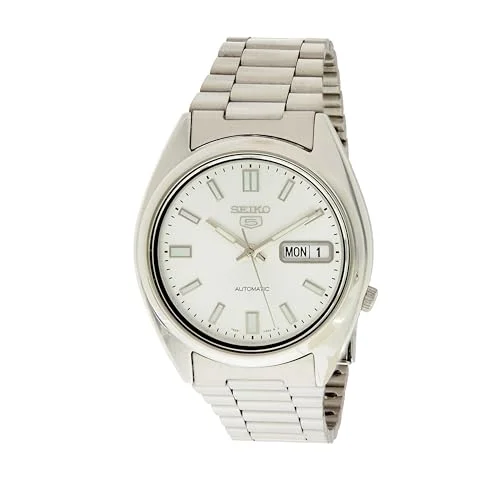 Seiko Men's SNXS73K Seiko 5 Stainless Steel Siver Dial Watch
