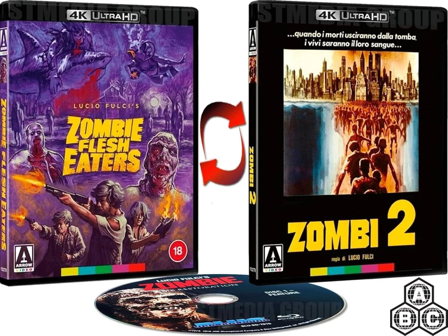 DVD Blu-ray Zombie Flesh Eaters Edición Especial 4K Ultra HD Region Free