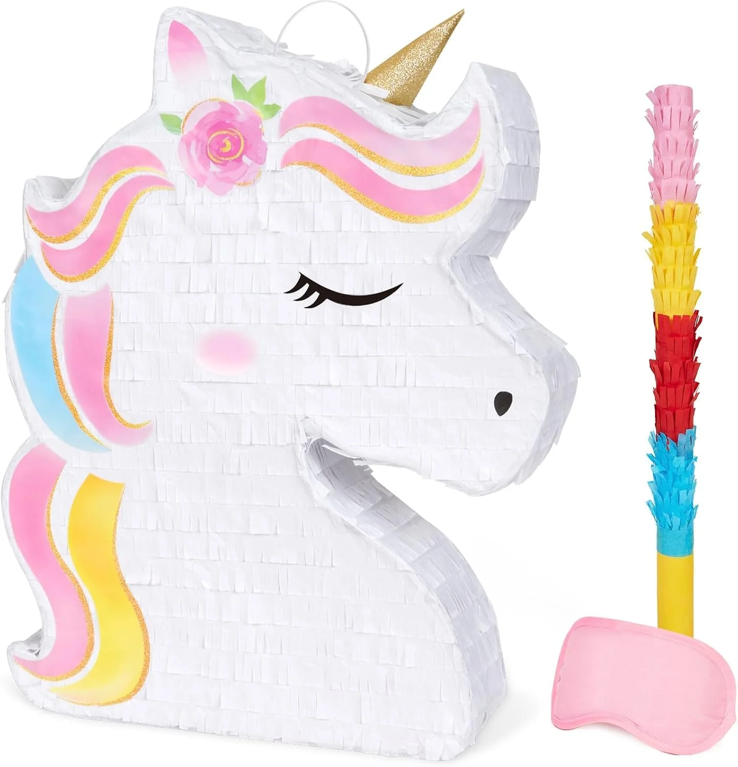 Piñata Unicornio Arcoíris WERNNSAI para Fiestas Infantiles
