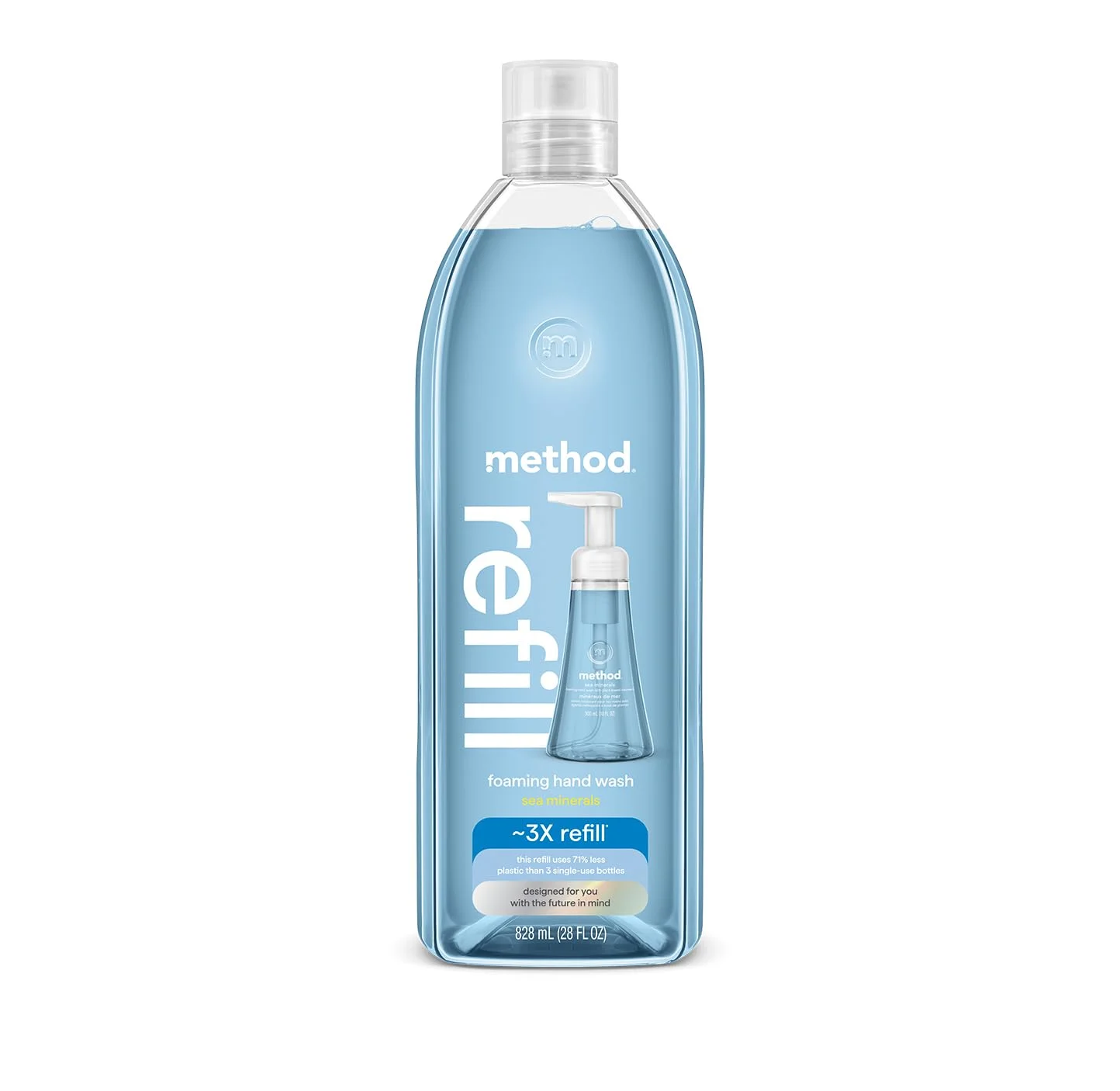 Jabón Espumante Method Refill Minerales Marinos 828 ml