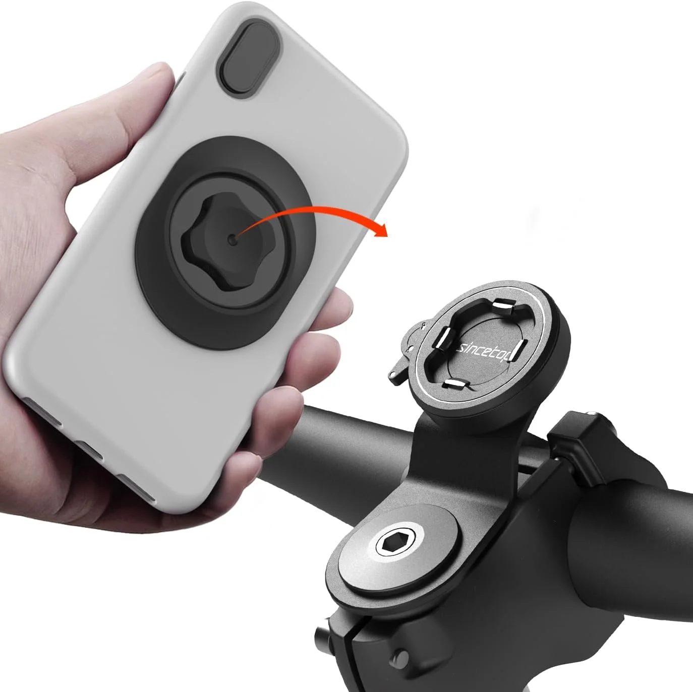 Soporte para celular Sincetop para bicicleta aluminio stem mini