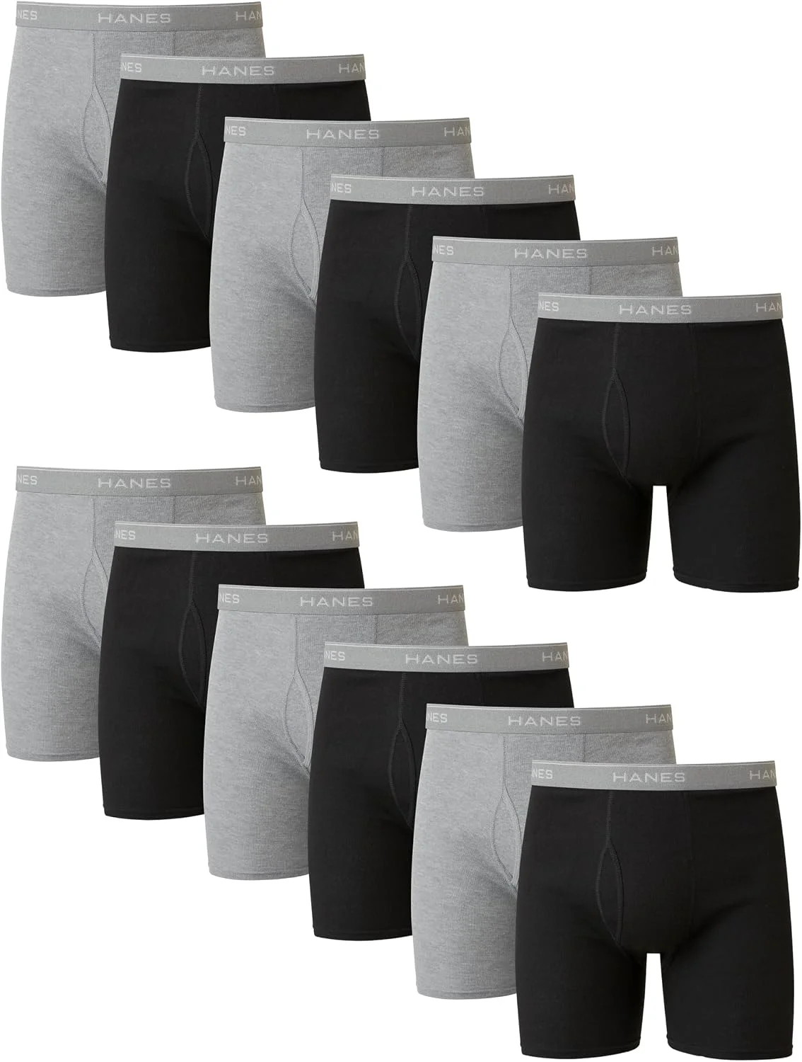 Boxer Hanes algodón transpirable sin marca visible pack
