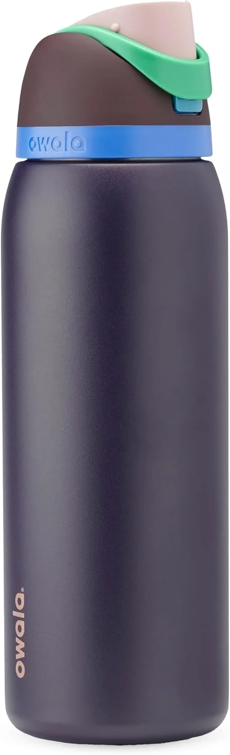 Botella de agua Owala FreeSip acero inoxidable 40 oz Night Safari
