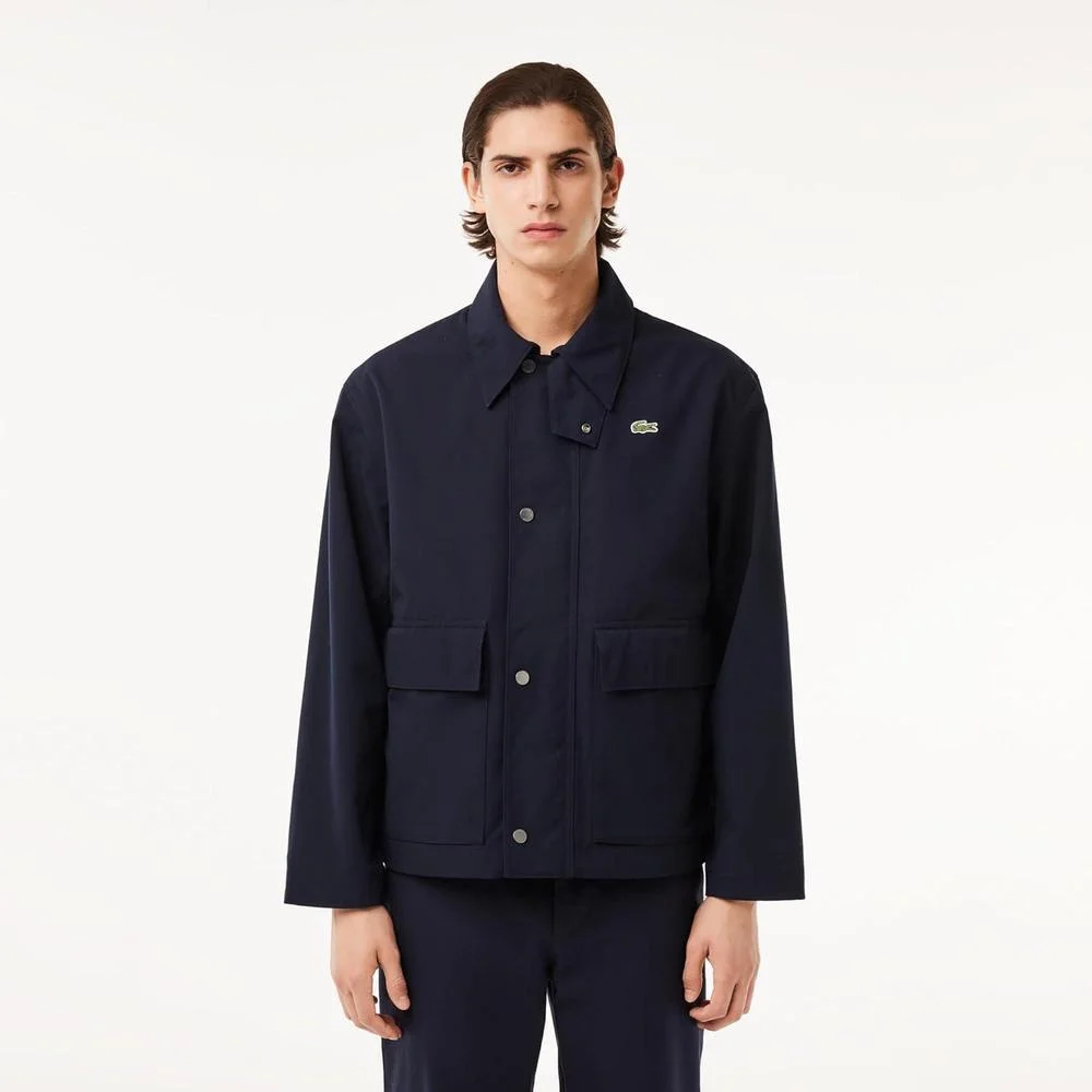 Chaqueta Parka Ligera Lacoste para Hombre con Bolsillos y Cocodrilo Bordado en el Pecho
