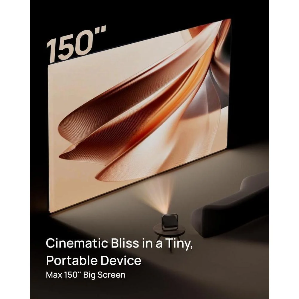 Proyector Portátil XGIMI Elfin Flip con Resolución 1080P, Licencia Netflix, Diseño Compacto y Ajuste de Pantalla
