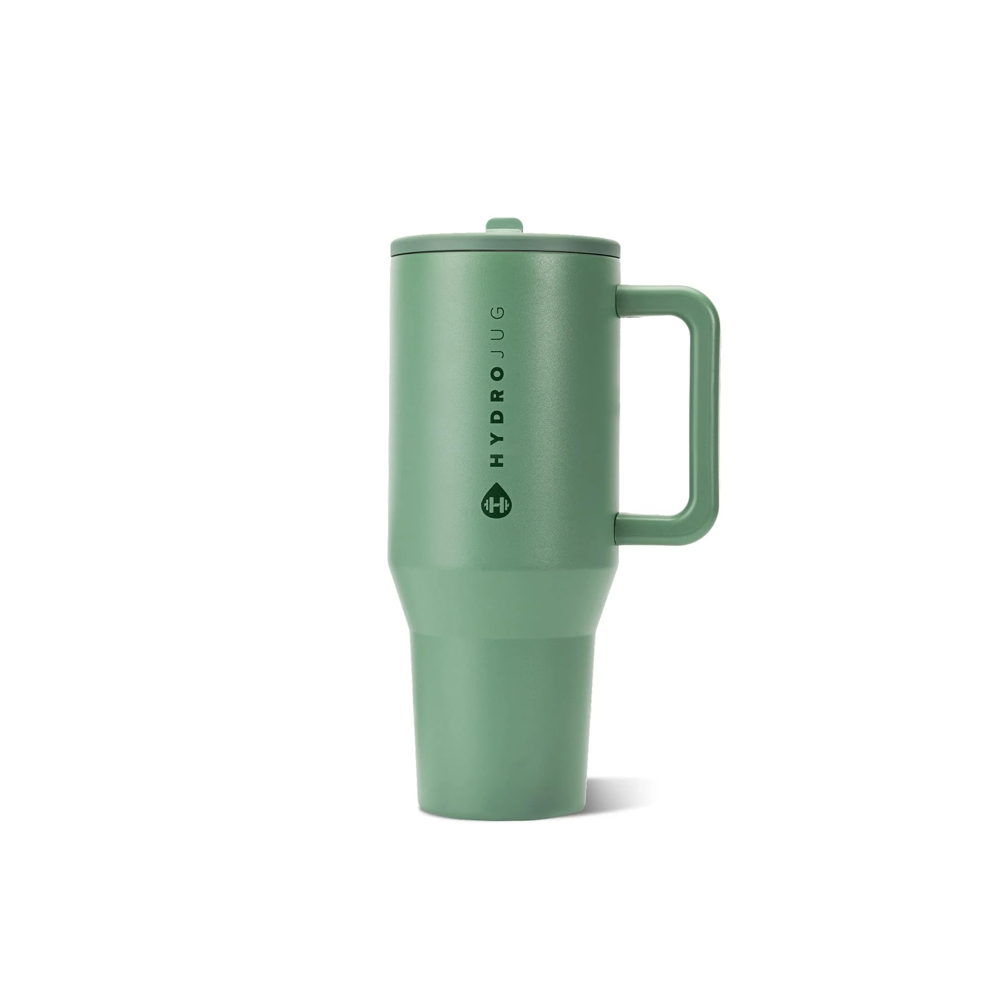 Vaso Hydrojug Traveler 32oz con aislamiento, asa y popote Sage