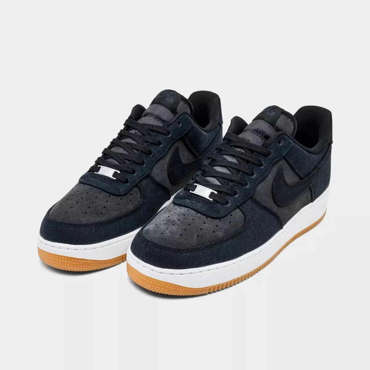 Nike Men's Nike Air Force 1 '07 LV8 Casual Shoes Black/Dark Smoke