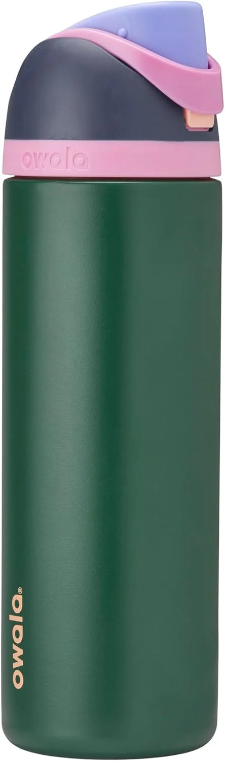 Botella de agua Owala FreeSip acero inoxidable 24 oz azul verdoso