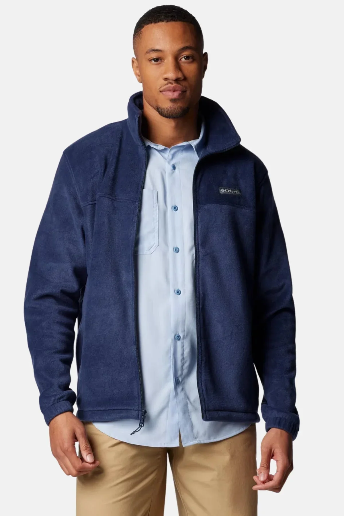 Columbia Men's Steens Mountain 2.0 Full Zip Fleece Jacket, Collegiate Navy, Medium