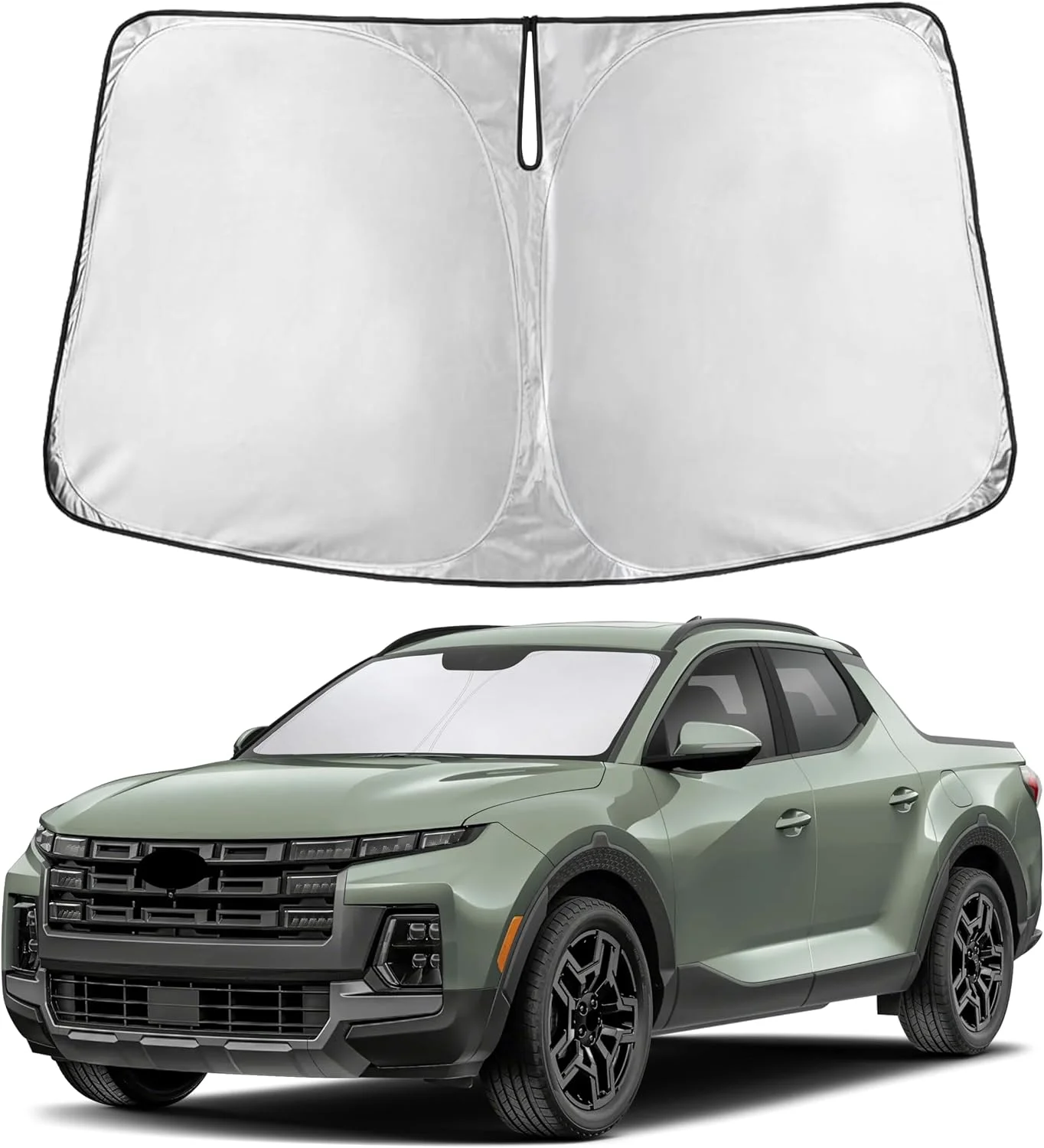 Parasol para parabrisas EcoNour compatible con Hyundai Santa Cruz 2022-2026