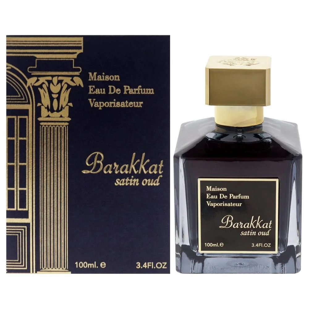 Perfume Maison Barakkat Satin Oud Fragrance World Unisex 3.4 oz EDP Spray