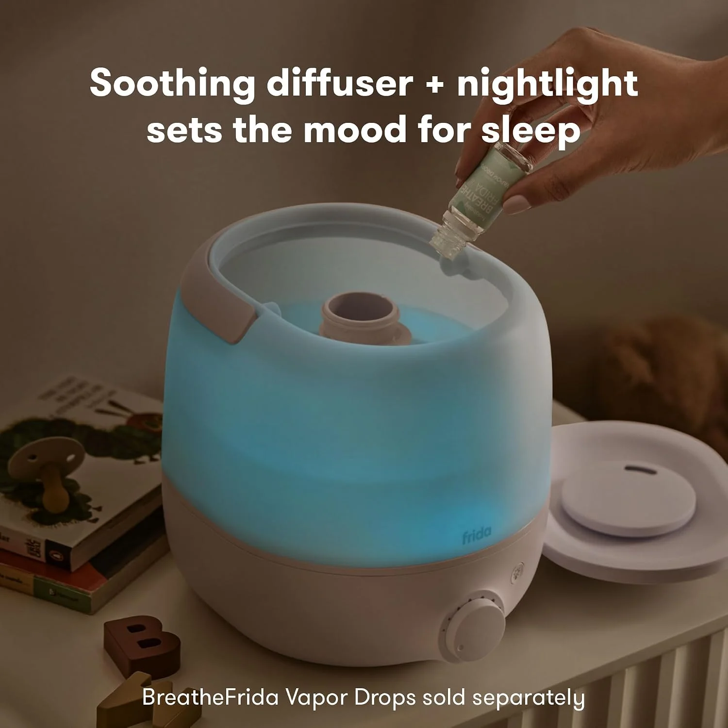 Frida Baby Humidificador 3 en 1 de Vapor Frío y Difusor para Habitaciones Grandes