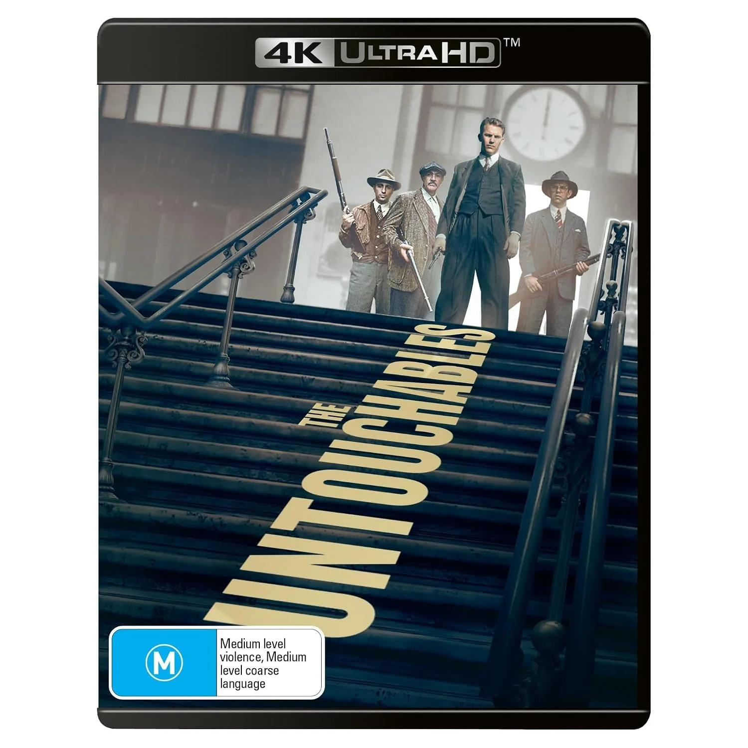 DVD/Blu-ray The Untouchables 4K Ultra HD con Kevin Costner, Robert De Niro y Sean Connery