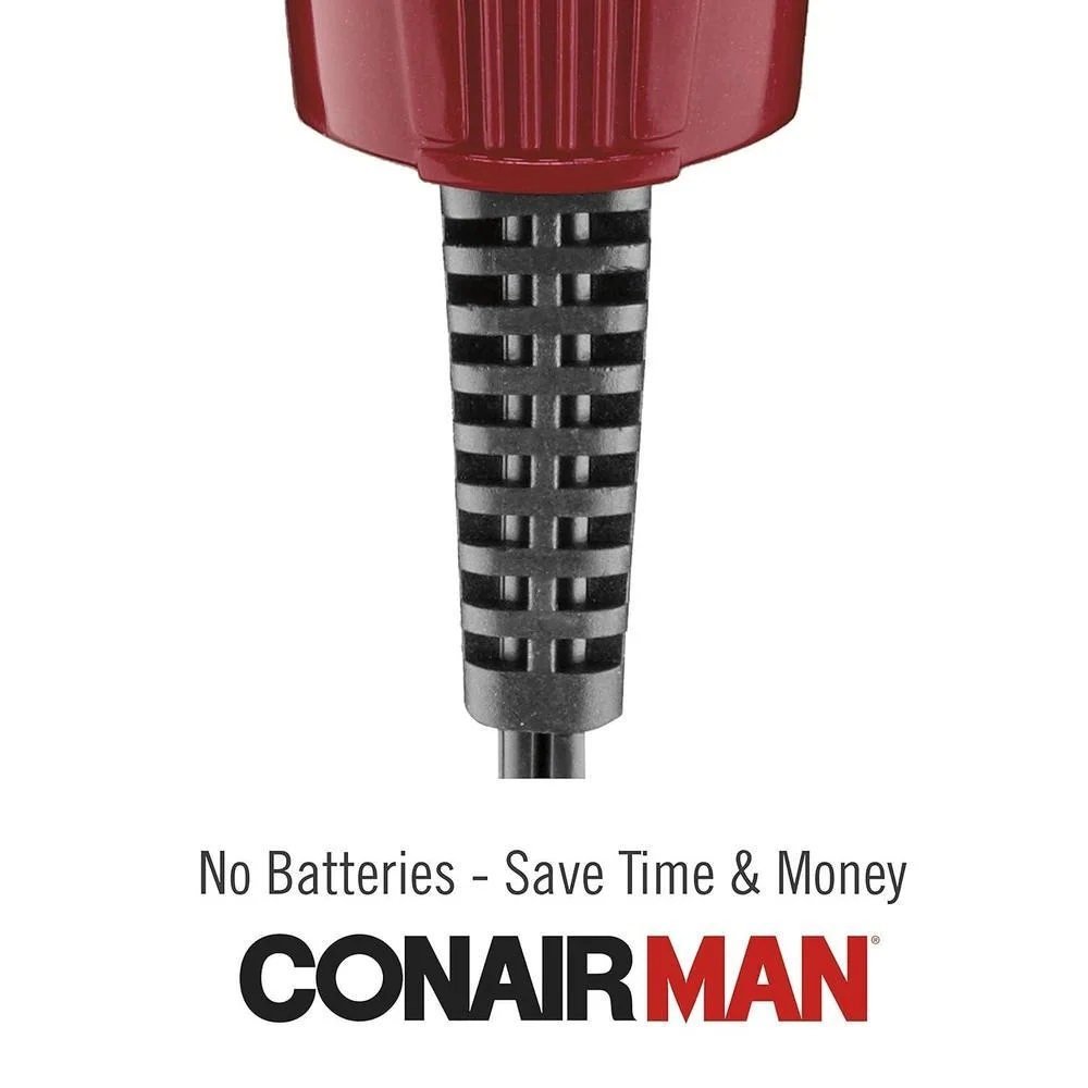 Recortadora eléctrica para barba y bigote de Conair con cuchilla de acero inoxidable y peine ajustable