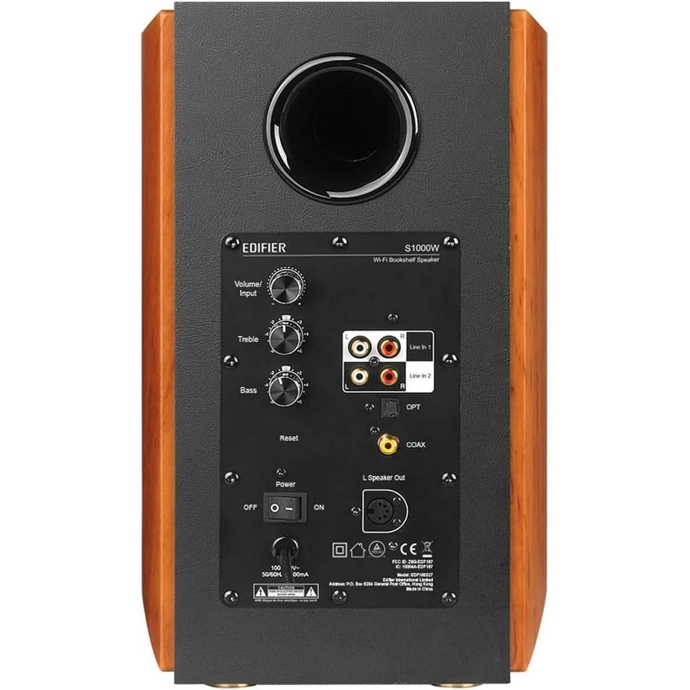 Bocinas de estante Edifier S1000W WiFi Audiophile Active, sistema de sonido HiFi Bluetooth compatible con Alexa