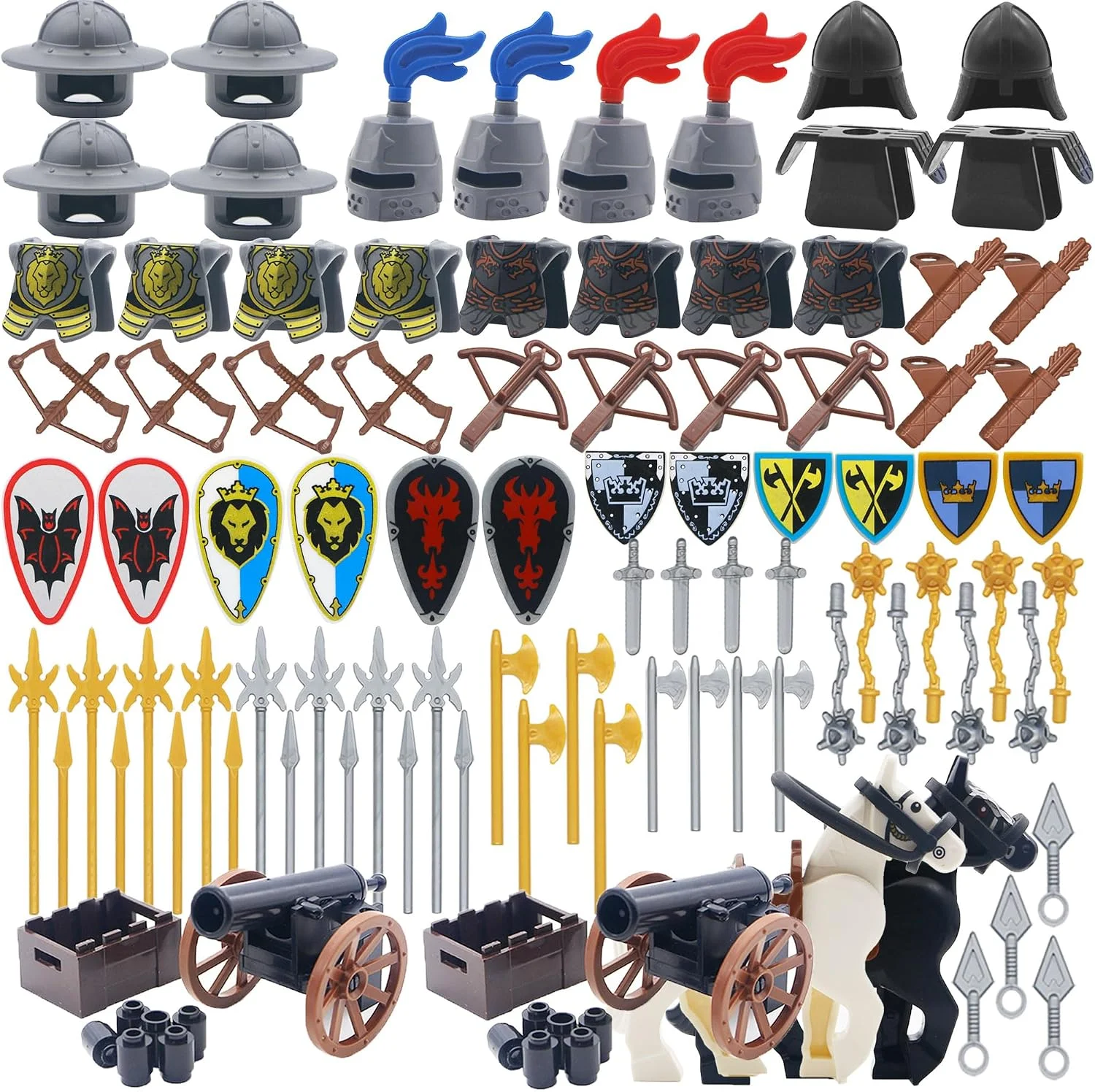 Set de accesorios militares BroTex 278 piezas para bloques de construcción
